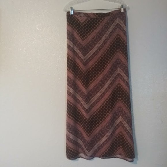 Friday Los Angeles women's size XL purple, pink multicolored maxi skirt - Picture 1 of 11